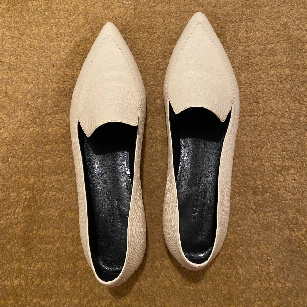 Everlane Boss Flat in Bone - Picture 1 of 5